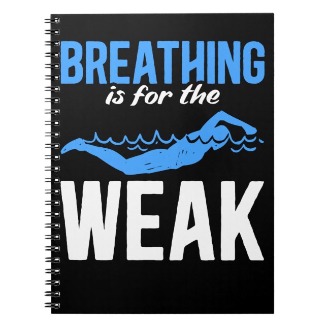 Funny Swimming Humor Swimmer Anteckningsbok (Framsidan)