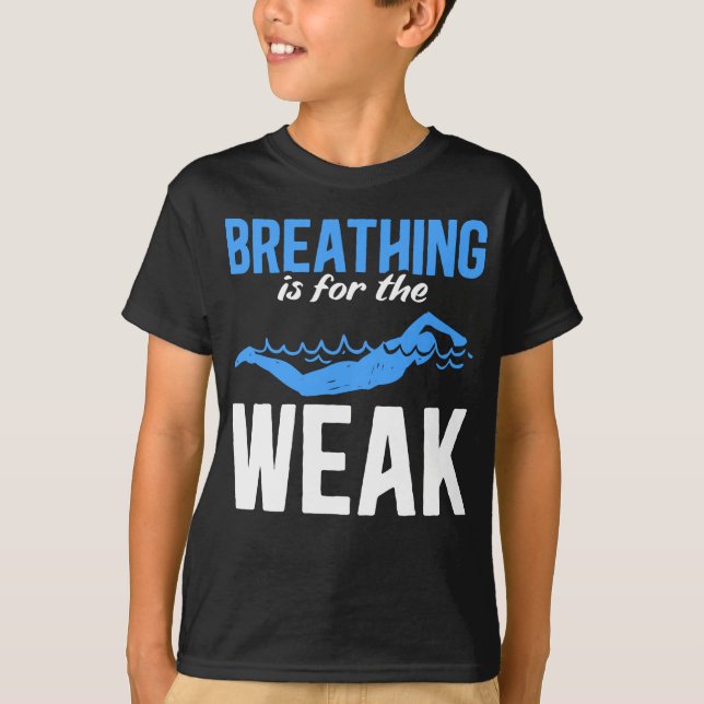 Funny Swimming Humor Swimmer T Shirt (Framsida)