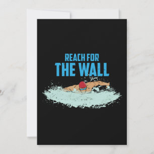 Funny Swimming Quote Swimmer Gift Inbjudningar