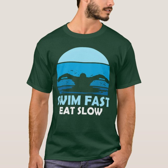 Funny Swimming Retro Sport Athlete Swimmer family T Shirt (Framsida)