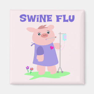 Funny Swine Flu Magnet