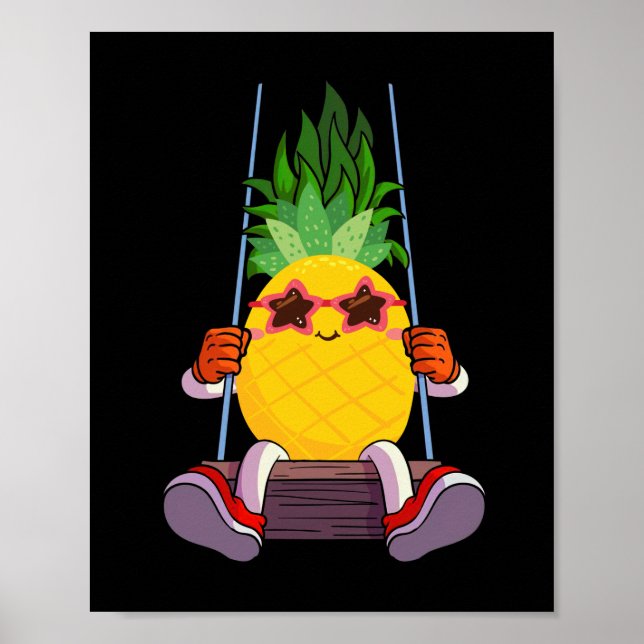 Funny Swinging Pineapple Swinger Poster (Framsidan)