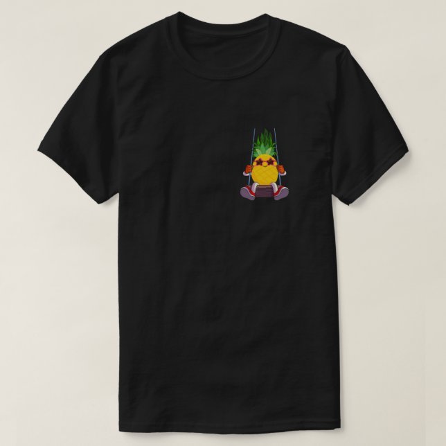 Funny Swinging Pineapple Swinger T Shirt (Design framsida)