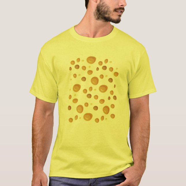 Funny Swiss Cheese Costume Halloween Idea T Shirt (Framsida)