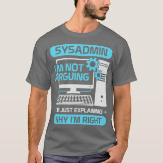 Funny systemadministratör, jobb Sysadmin Gift T Shirt