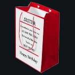 Funny syster Best Friend Verse Birthday Card<br><div class="desc">Underbart födelsedagskort att skicka till din syster med en rolig vers.</div>