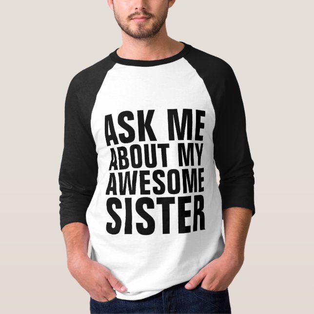 Funny systerbror T-Shirts (Framsida)