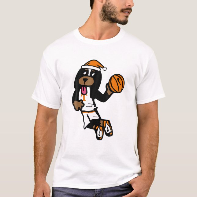 Funny T.Ennessee Basketball Santa Smokey Paket T Shirt (Framsida)