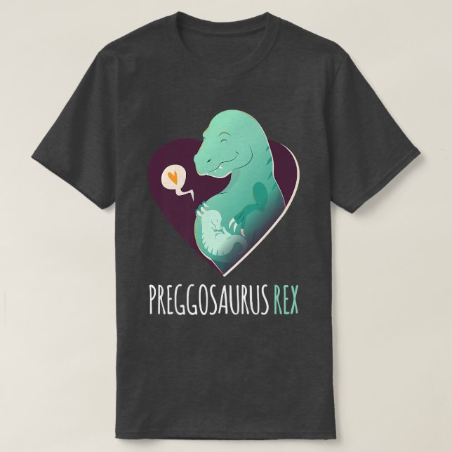 Funny T Re Dinosaur Baby Gravid Announcement Pr T Shirt (Design framsida)
