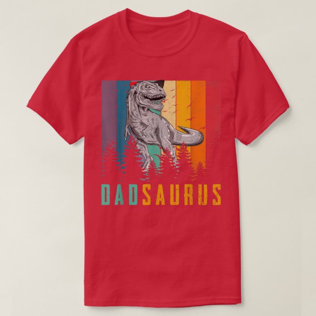 Funny T Re Dinosaur Dad Saurus Family Matching Fat Shirt (Design framsida)