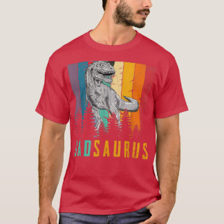 Funny T Re Dinosaur Dad Saurus Family Matching Fat Shirt