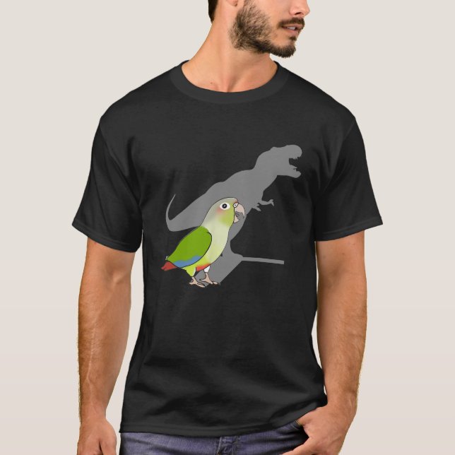 Funny T-Rex Cinnamon Conure Dinosaur Parrot Birb M T Shirt (Framsida)