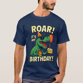 Funny T-Rex Dino Birthday T Shirt