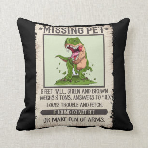 Funny T-Rex Dino Pet Dinosaur Joke Kudde