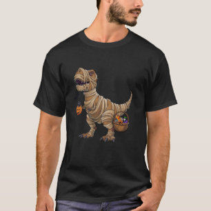 Funny T rex Dinosaur Halloween Graphic T Lycklig H Shirt