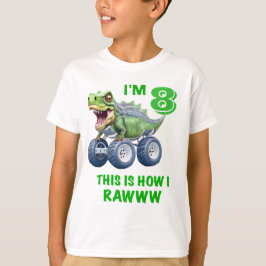 Funny T rex dinosaur monster lastbil Shirt