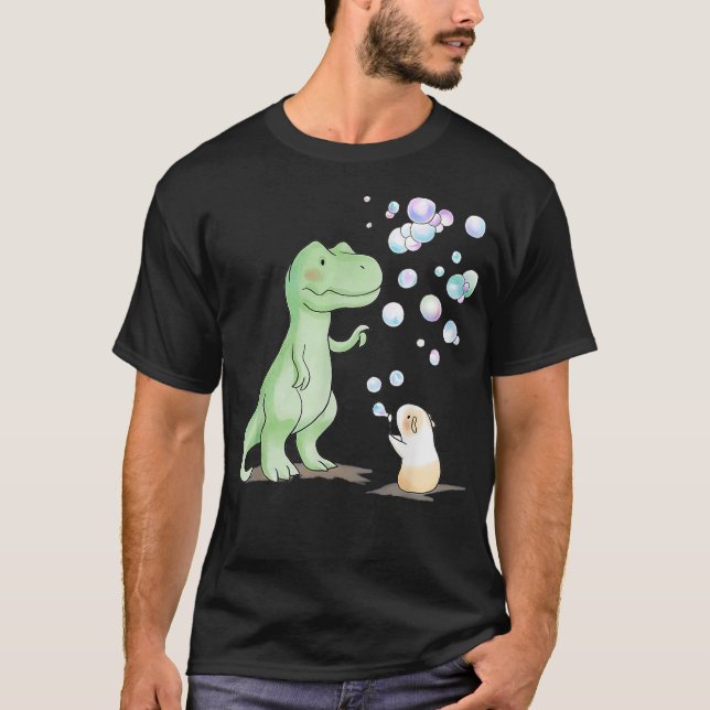 Funny T Rex Dinosaur och Guinea Gris Shirt (Framsida)