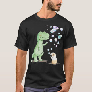Funny T Rex Dinosaur och Guinea Gris T Shirt