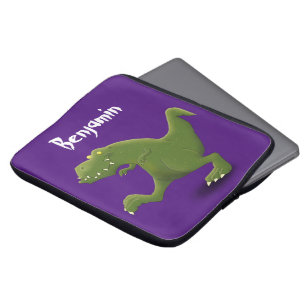 Funny T rex dinosaur tecknad humor Laptop Fodral