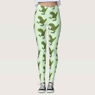 Funny T rex dinosaur tecknad humor Leggings