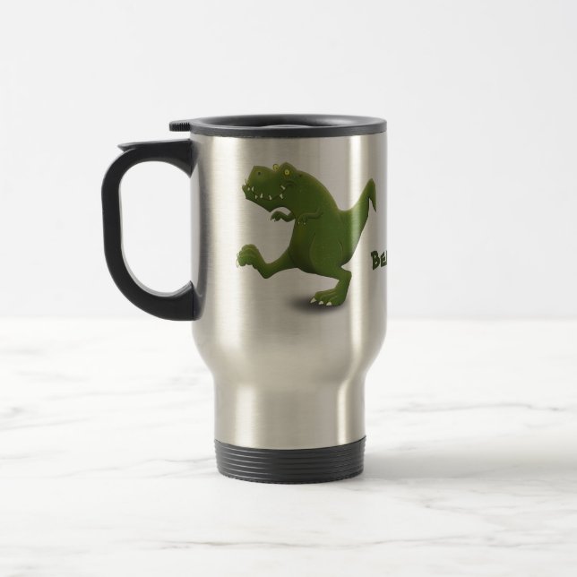 Funny T rex dinosaur tecknad humor Resemugg (Vänster)