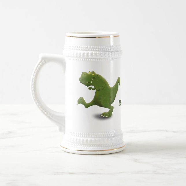 Funny T rex dinosaur tecknad humor Sejdel (Vänster)