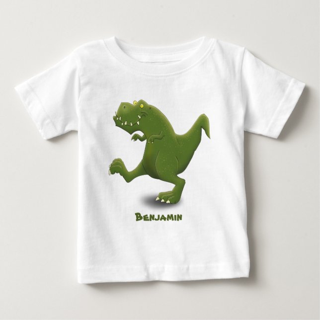 Funny T rex dinosaur tecknad humor Shirt (Framsida)