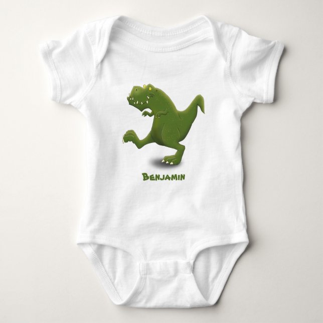 Funny T rex dinosaur tecknad humor Shirt (Framsida)