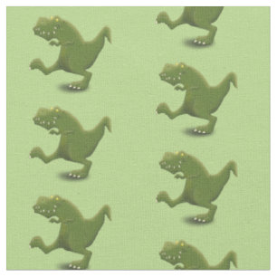Funny T rex dinosaur tecknad humor Tyg
