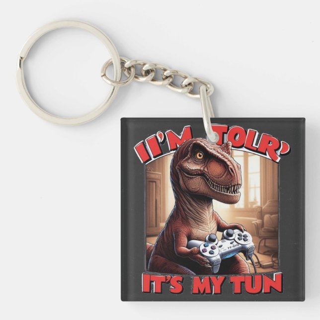 Funny T-Rex Gamer Quote Design (Framsidan)