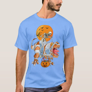 Funny T-Rex Mummy Pumpkin Dinosaur - Dino Trex Hal T Shirt