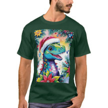 Funny T-Rex Santa jul Cheer
