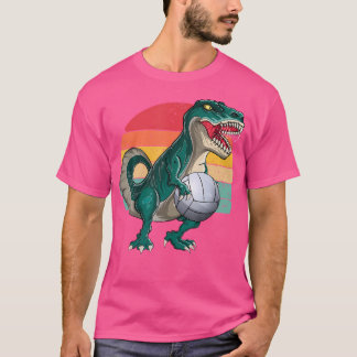 Funny T-Rex Volleyball T Rex Dinosaur S Shirt