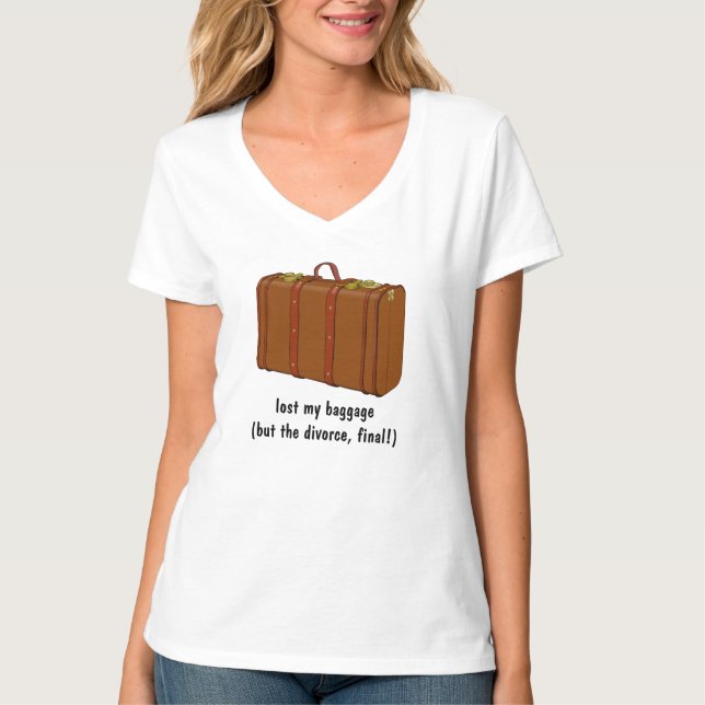 Funny T-Shirt - Divorce & Giftermål - Humous Gift (Framsida)