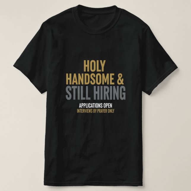 Funny T-shirt For Single Christian Men (Design framsida)