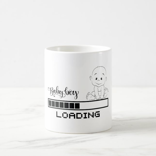 Funny T-shirt Infant Gravid Child Mor, 1/2 Kaffemugg (Center)