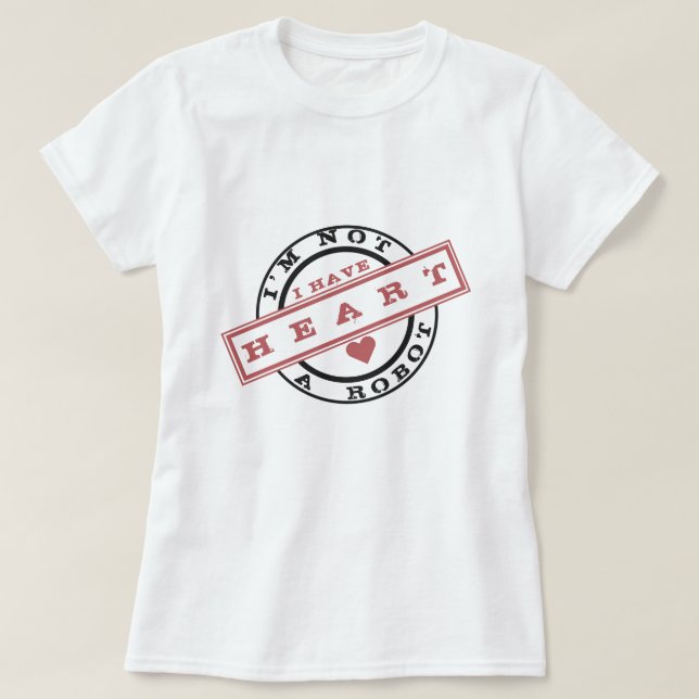 Funny T-Shirt med Text Frimärke - Anpassade (Design framsida)
