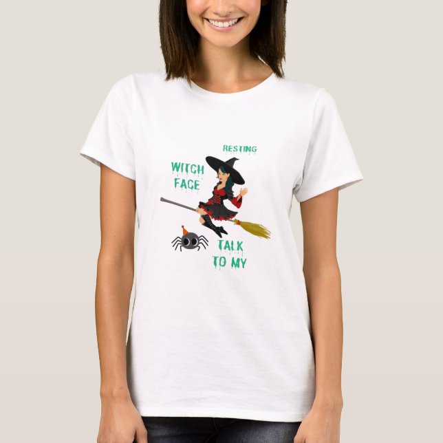   funny t-shirts witch top  (Framsida)