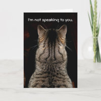 Funny Tabby katt-födelsedagskort