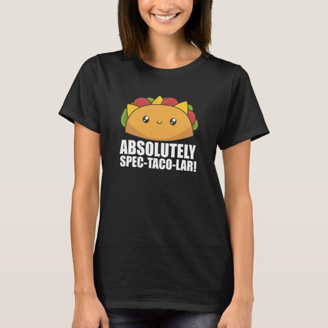 Funny Taco - Absolute Spec Taco-Lar Tacos Nacho T Shirt (Framsida)