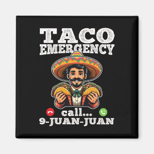 Funny Taco Akut Ring 9 Juan för Cinco De Magnet