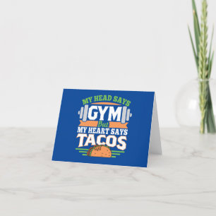 Funny Taco Älskare Helgkort