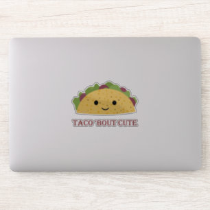 Funny Taco bout Cute Taco Pun och Cute Kawaii Taco Klistermärken