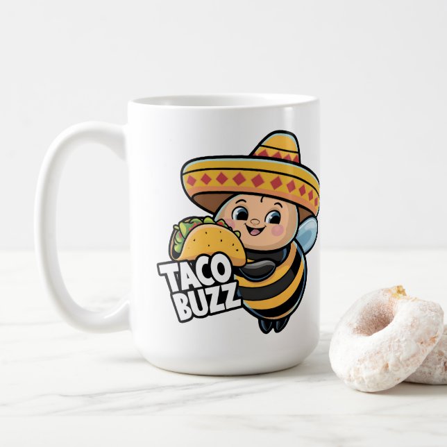 Funny Taco Buzz Humla Kaffemugg (Med munk)