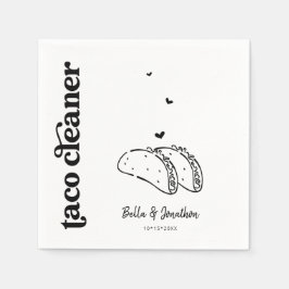 Funny Taco Cleaner Bröllop Napkin Pappersservett