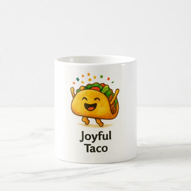 Funny Taco Coffee Mug | Cute Foodie Fiesta Gift Kaffemugg (Center)