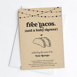 Funny Taco Couples babystöldsinbjudan Inbjudningar