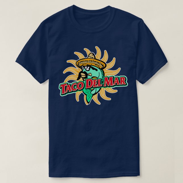 Funny Taco del Mar Design T Shirt (Design framsida)