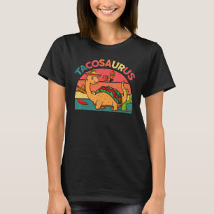 Funny Taco Dinosaur Tacosaurus Småbarn Boy Mexican T Shirt