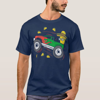 Funny Taco Driving Monster Lastbil 2 T Shirt